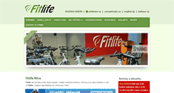 Desktop Screenshot of fitlife.sk